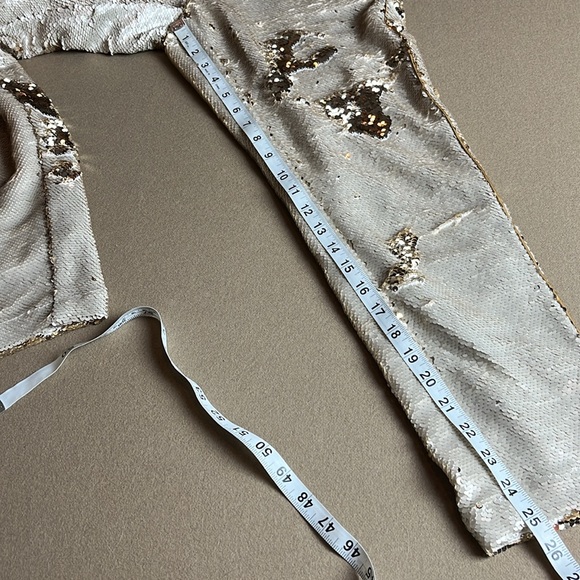 Hei Hei Sequin Joggers by Anthropologie- Champaign gold -Small - Picture 11 of 12